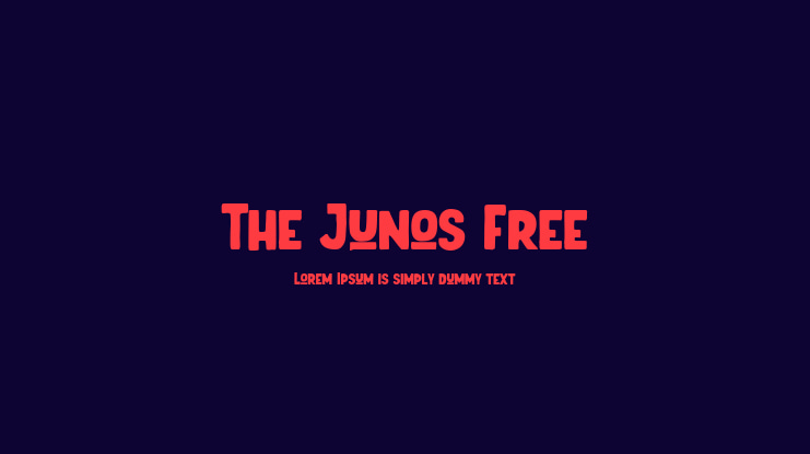 The Junos Free Font