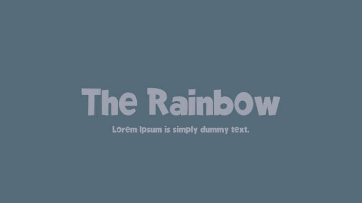 The Rainbow Font