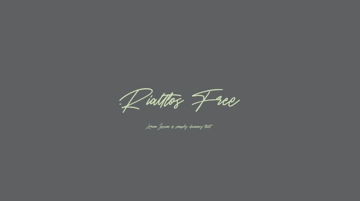 Rialltos Free Font