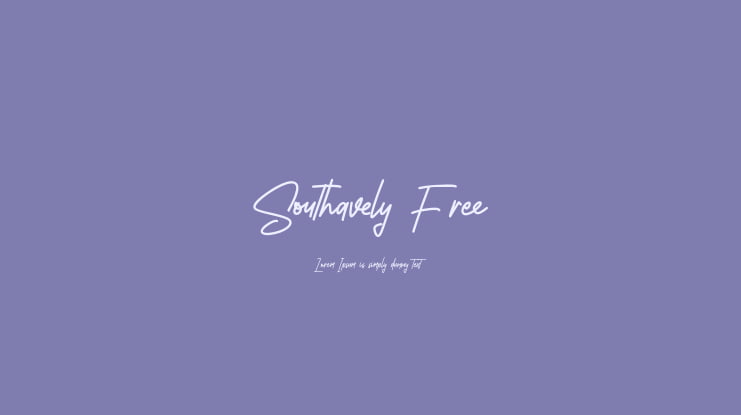 Southavely Free Font