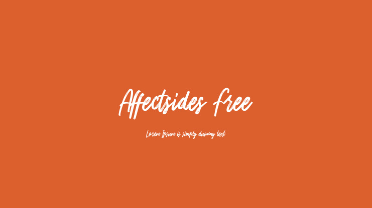 Affectsides Free Font