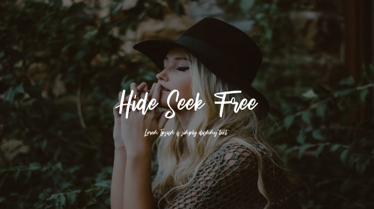 Hide Seek Free Font