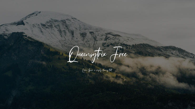 Queensytrix Free Font
