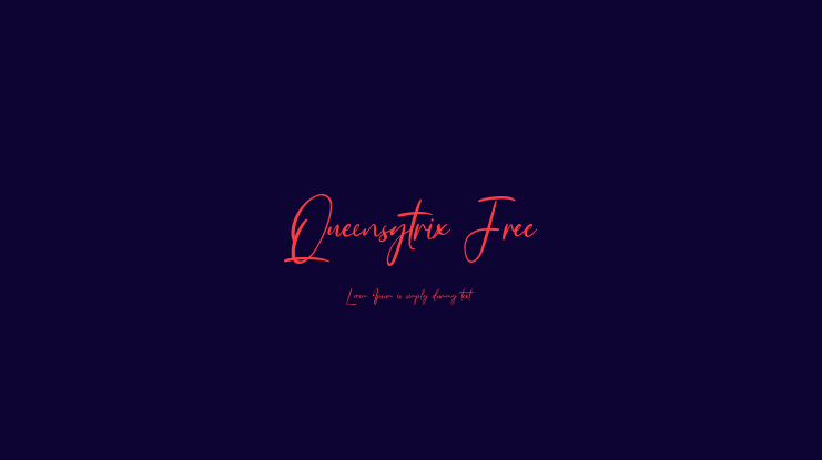 Queensytrix Free Font