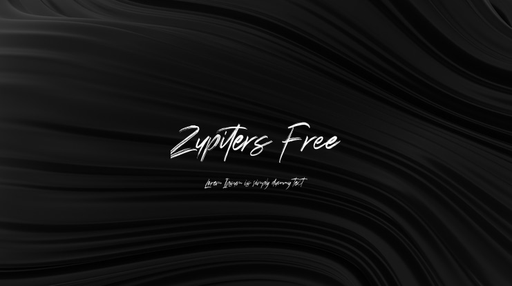 Zupiters Free Font