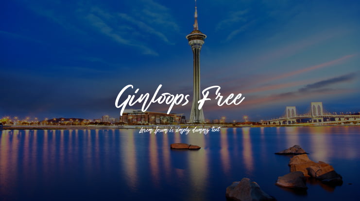 Ginloops Free Font