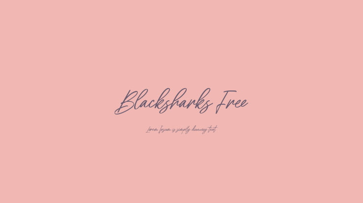 Blacksharks Free Font