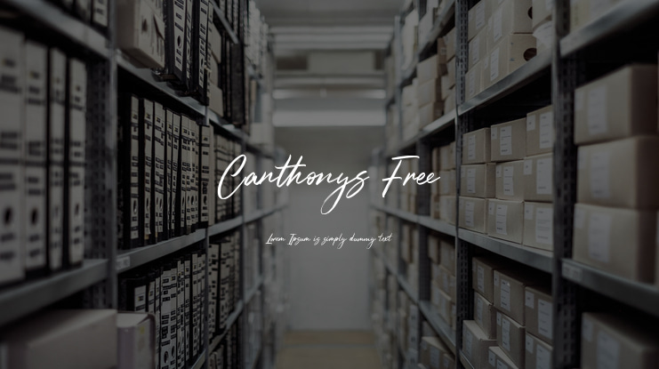 Canthonys Free Font
