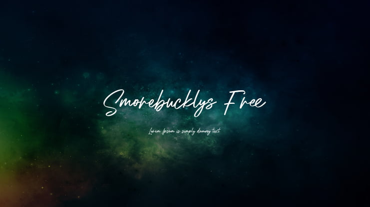 Smorebucklys Free Font