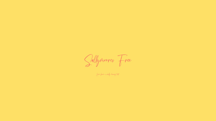 Sallymoores Free Font
