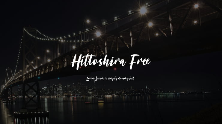 Hittoshira Free Font