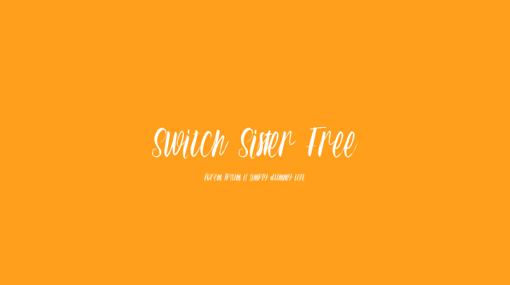 Switch Sister Free Font