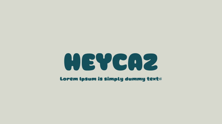 HEYCAZ Font