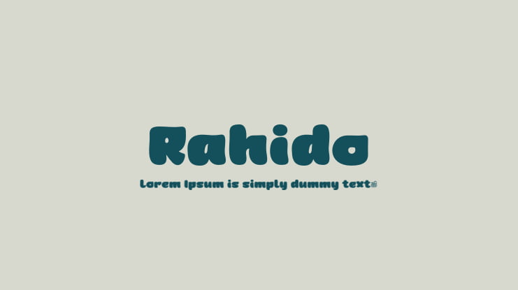 Rahido Font