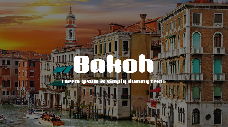 Bakoh Font