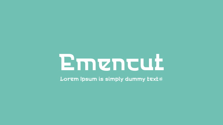 Emencut Font Family