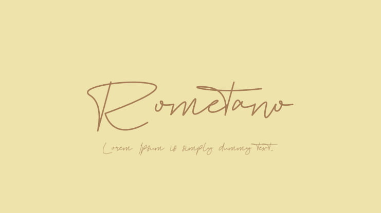 Rometano Font