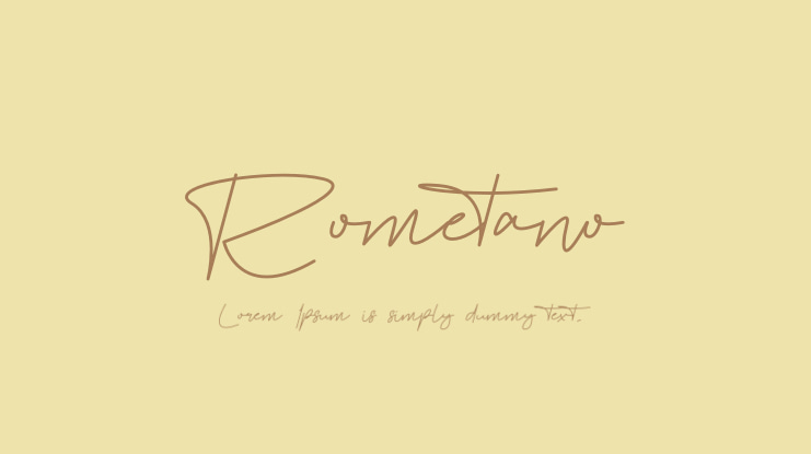 Rometano Font