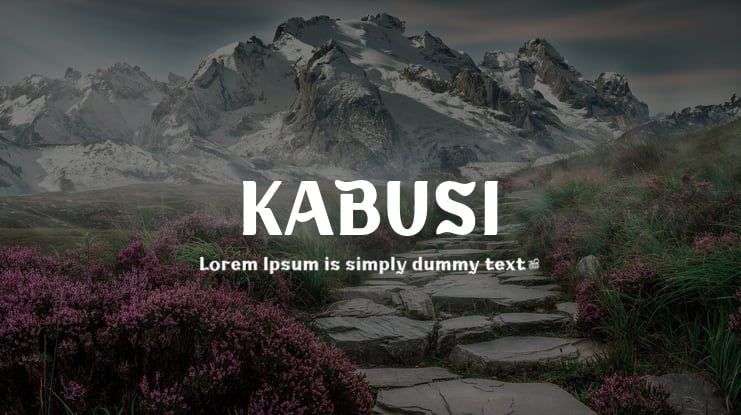 KABUSI Font Family