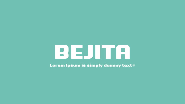 BEJITA Font Family