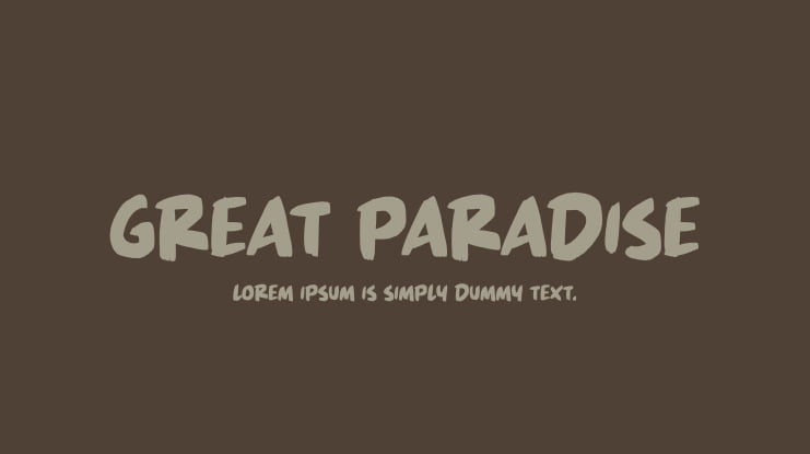 Great Paradise Font