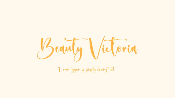 Beauty Victoria Font