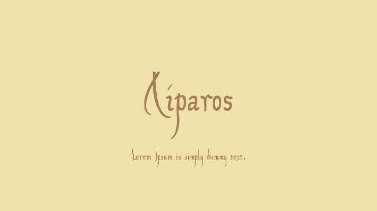 Xiparos Font