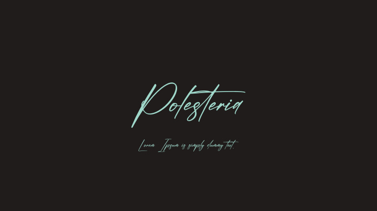Polesteria Font