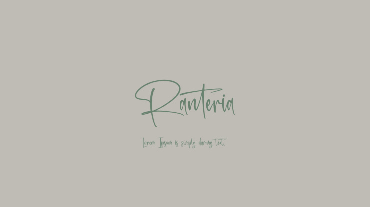 Ranteria Font