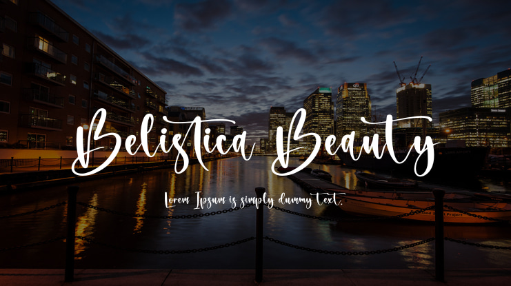 Belistica Beauty Font