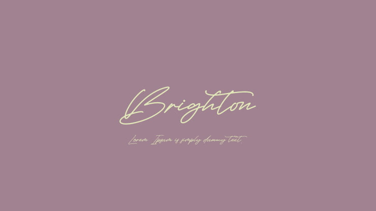 Brighton Font