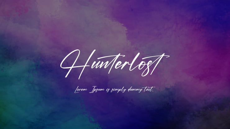 Hunterlost Font