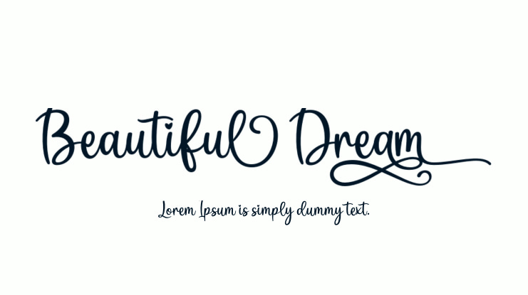 Beautiful Dream Font
