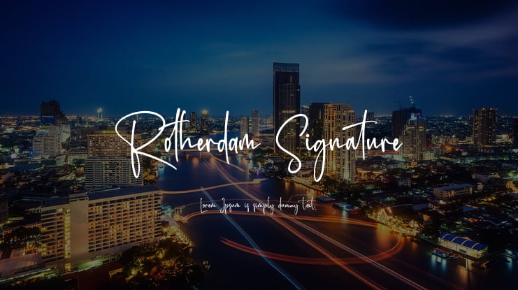 Rotherdam Signature Font