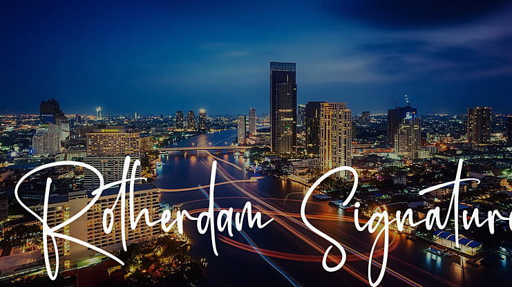 Rotherdam Signature Font