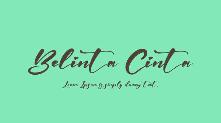Belinta Cinta Font