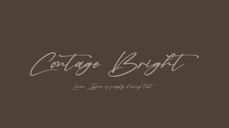 Contage Bright Font