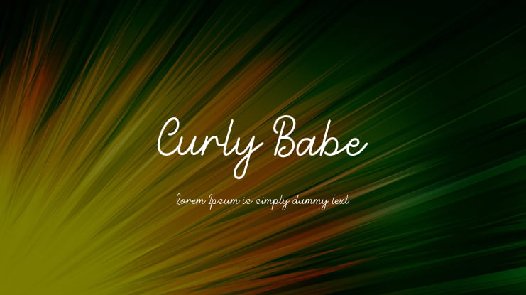 Curly Babe Font
