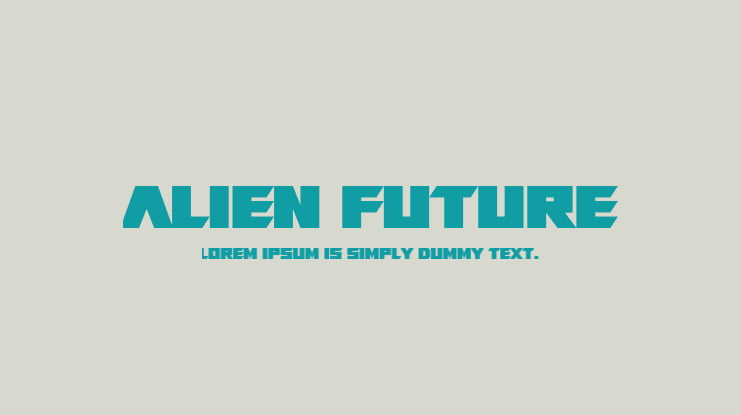 Alien Future Font Family