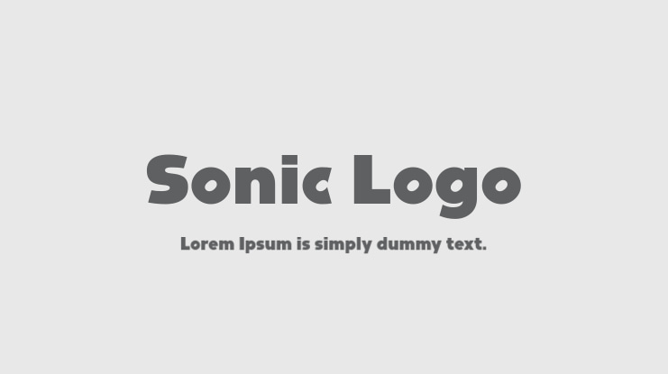 Sonic Logo Font