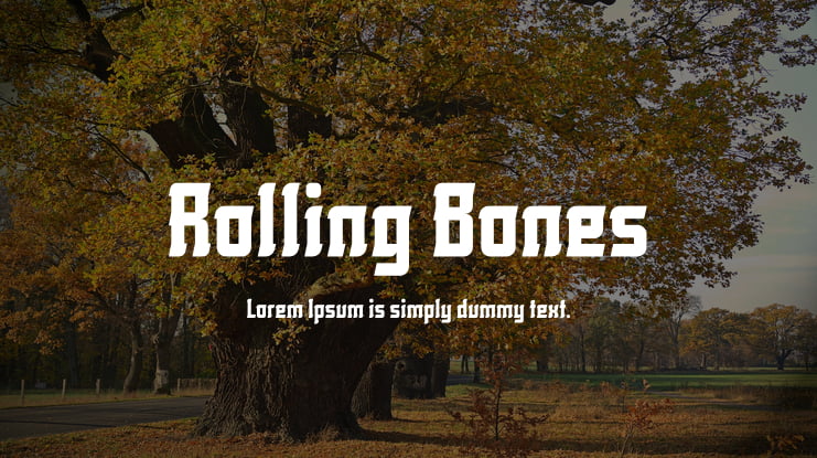 Rolling Bones Font