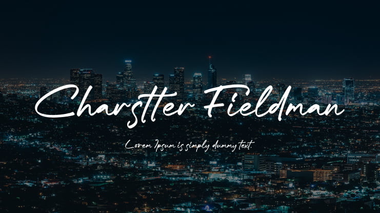 Charstter Fieldman Font