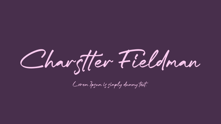 Charstter Fieldman Font