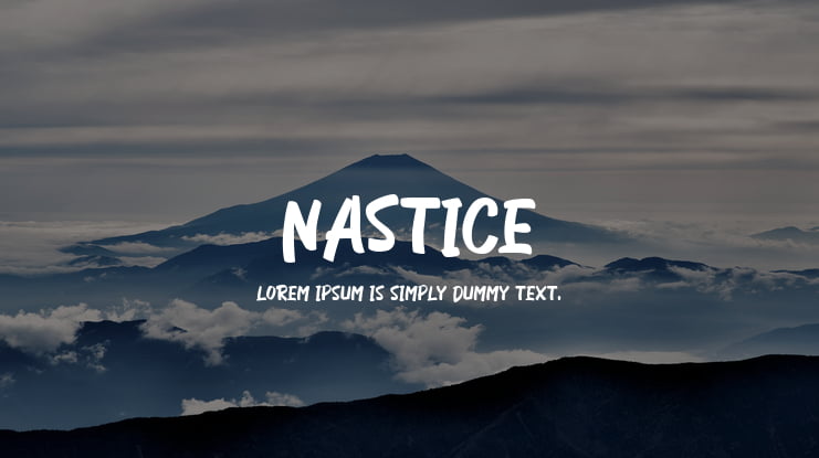 Nastice Font