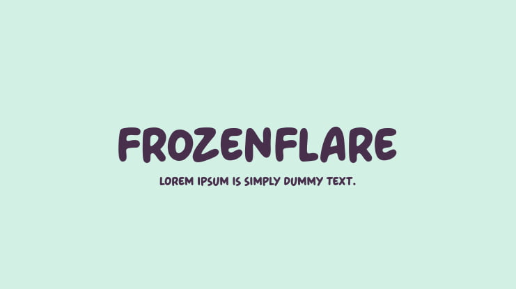 Frozenflare Font