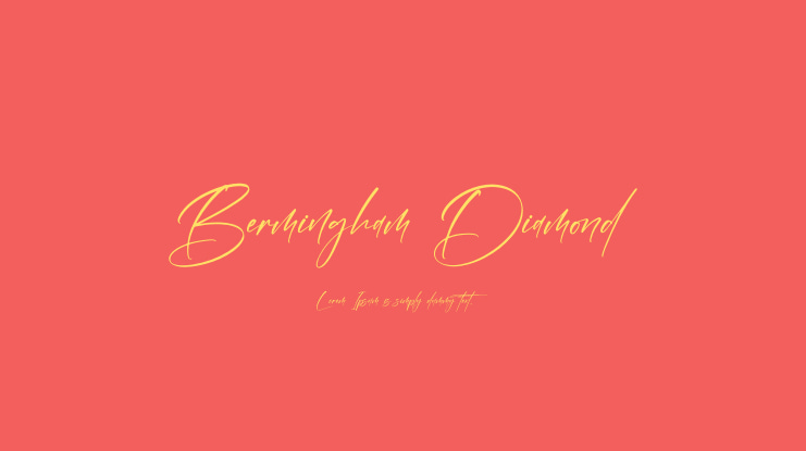 Bermingham Diamond Font