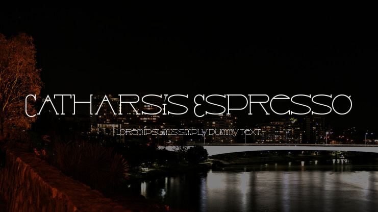 Catharsis Espresso Font