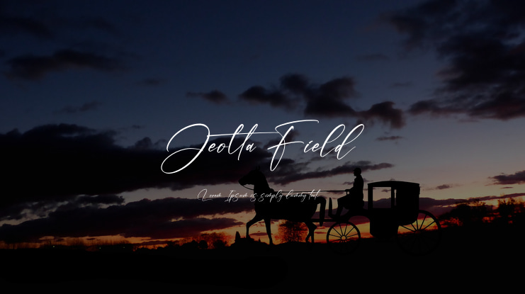 Jeotta Field Font