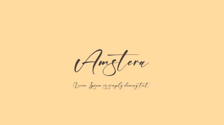 Amstera Font