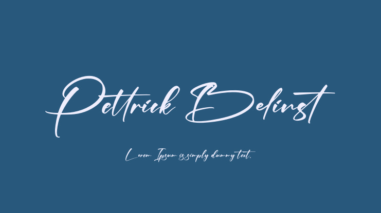 Pettrick Belinst Font